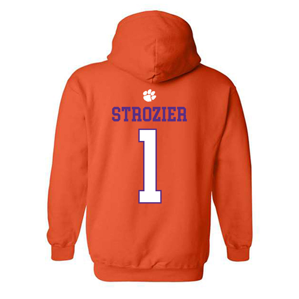 Clemson - NCAA Football : Branden Strozier - Classic Shersey Hooded Sweatshirt-1