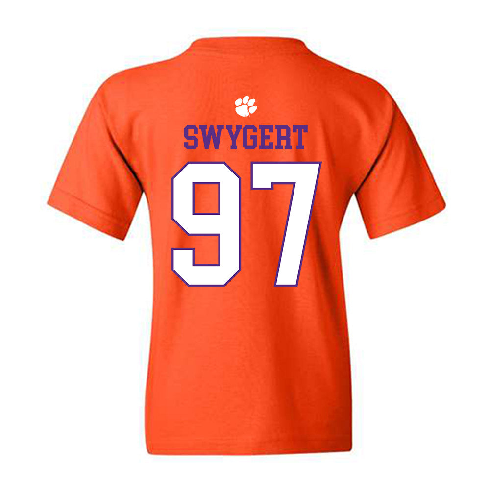 Clemson - NCAA Football : Patrick Swygert - Classic Shersey Youth T-Shirt-1