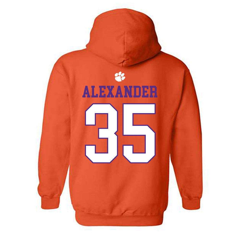 Clemson - NCAA Football : Jeremiah Alexander - Classic Shersey Hooded Sweatshirt-1
