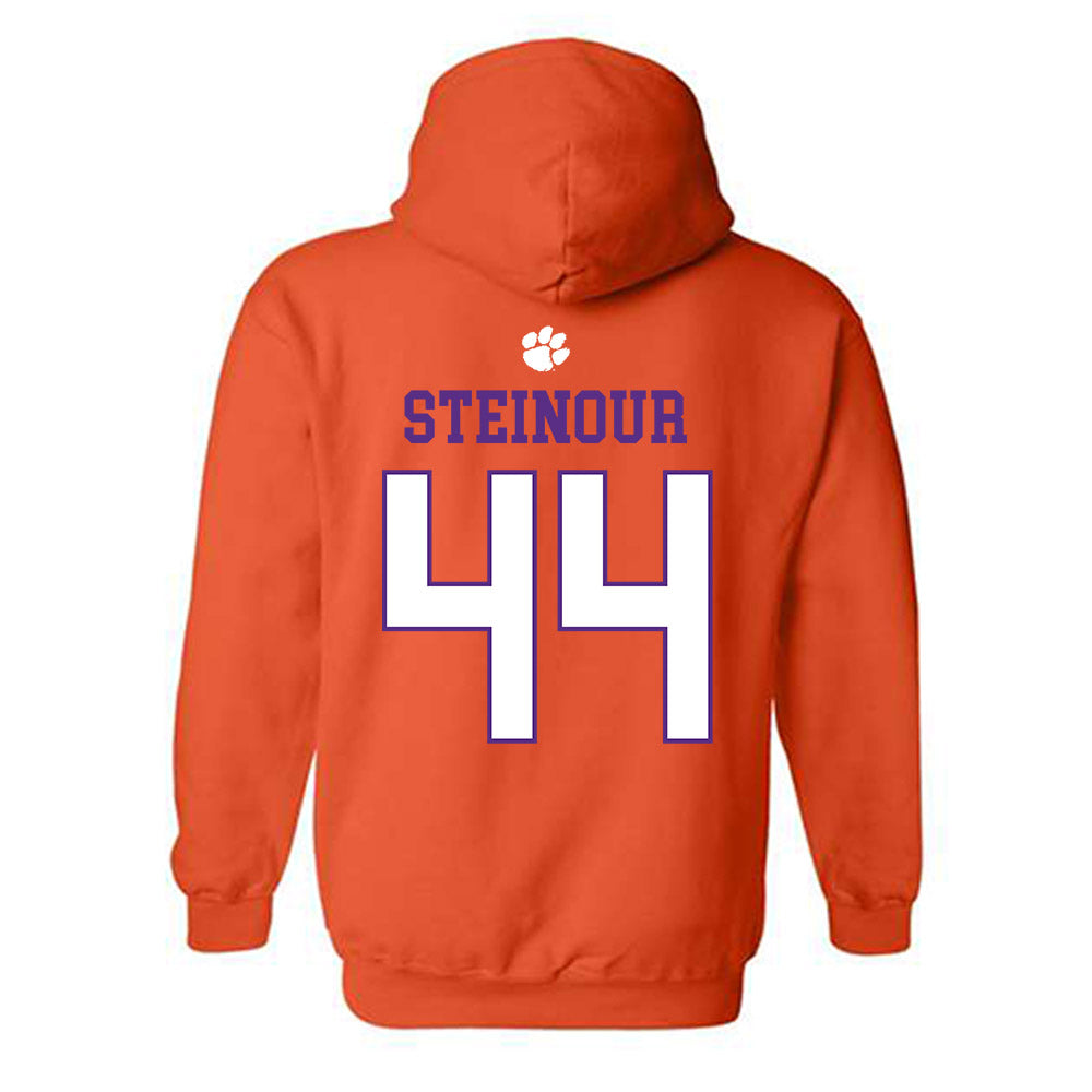 Clemson - NCAA Men's Basketball : Trent Steinour - Classic Shersey Hooded Sweatshirt-1