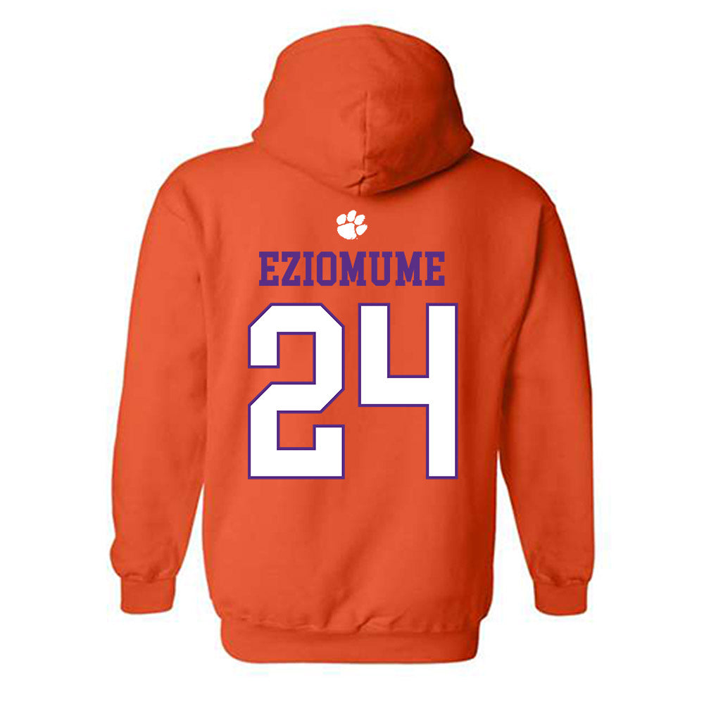 Clemson - NCAA Football : David Eziomume - Classic Shersey Hooded Sweatshirt-1