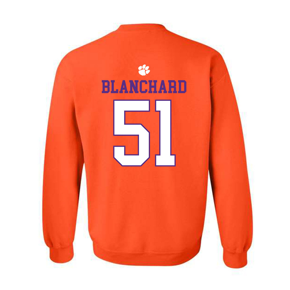 Clemson - NCAA Football : Gavin Blanchard - Classic Shersey Crewneck Sweatshirt-1