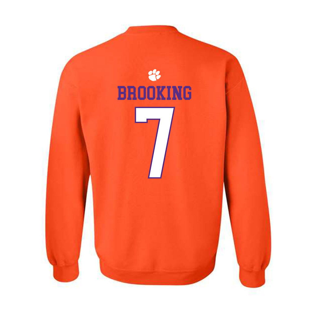 Clemson - NCAA Football : Logan Brooking - Classic Shersey Crewneck Sweatshirt-1