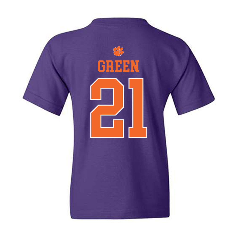 Clemson - NCAA Football : Jarvis Green - Classic Shersey Youth T-Shirt-1