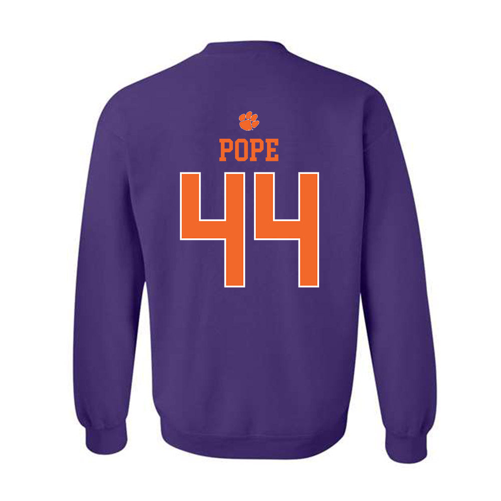 Clemson - NCAA Football : Banks Pope - Classic Shersey Crewneck Sweatshirt-1