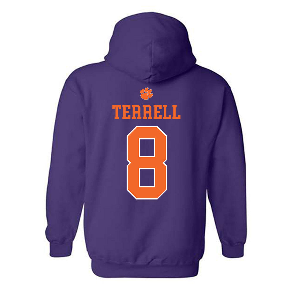 Clemson - NCAA Football : Avieon Terrell - Classic Shersey Hooded Sweatshirt-1