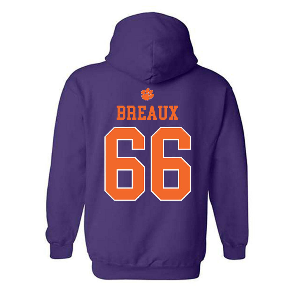 Clemson - NCAA Softball : Sarah Breaux - Classic Shersey Hooded Sweatshirt-1