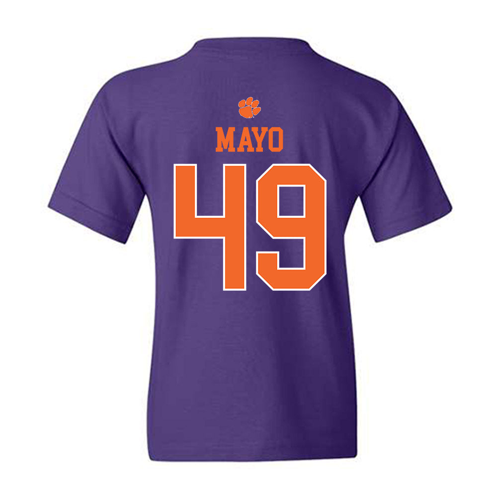 Clemson - NCAA Football : Darien Mayo - Classic Shersey Youth T-Shirt-1