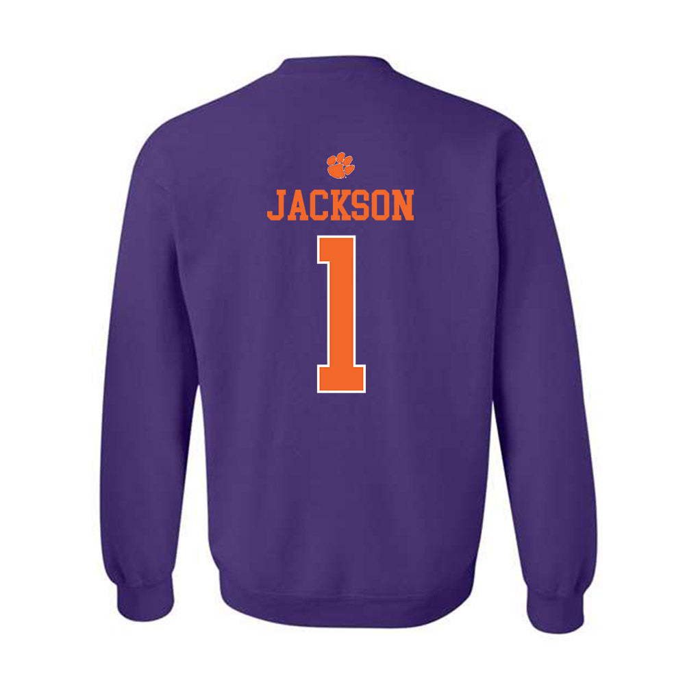 Clemson - NCAA Women's Basketball : Amaia Jackson - Classic Shersey Crewneck Sweatshirt-1