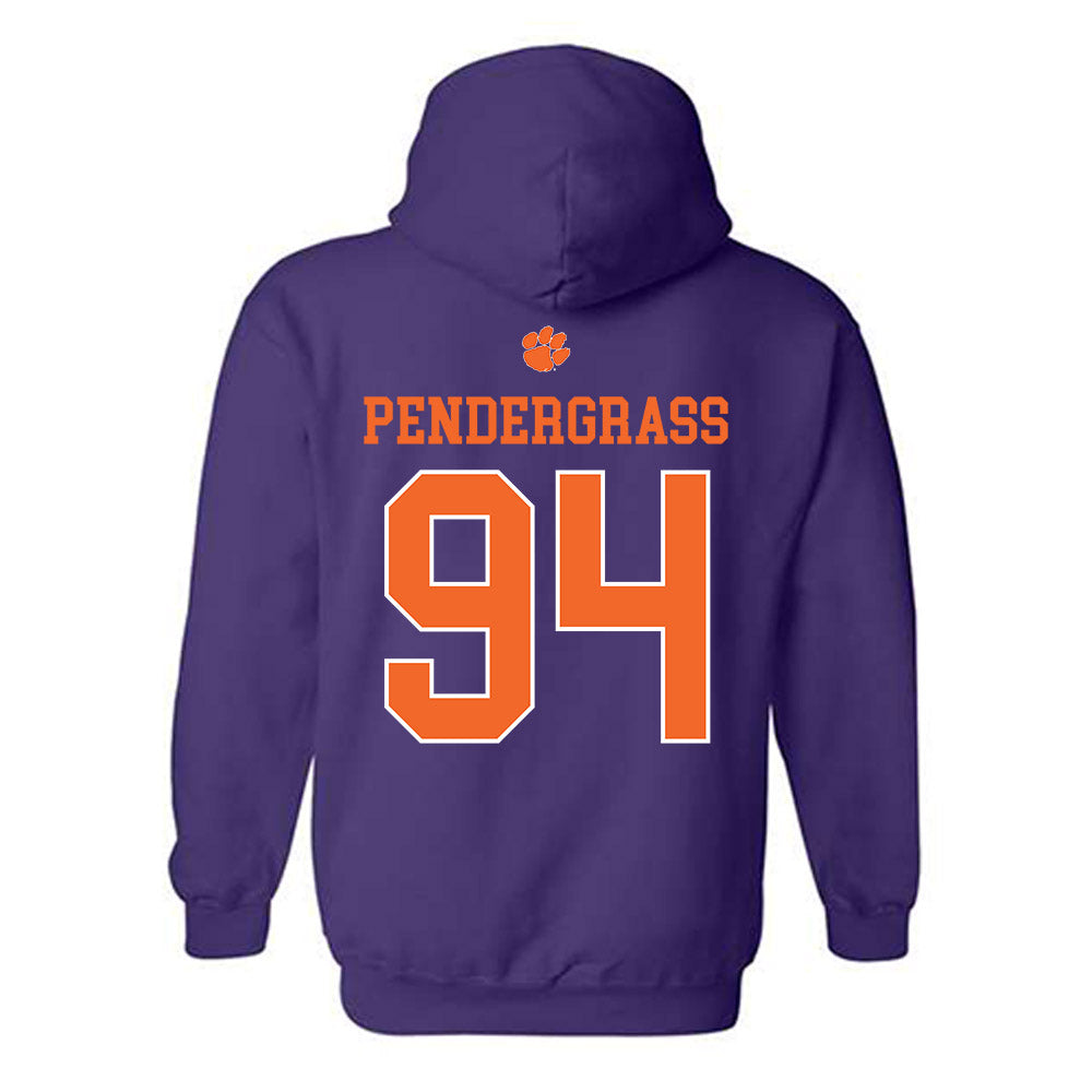 Clemson - NCAA Football : Chapman Pendergrass - Classic Shersey Hooded Sweatshirt-1