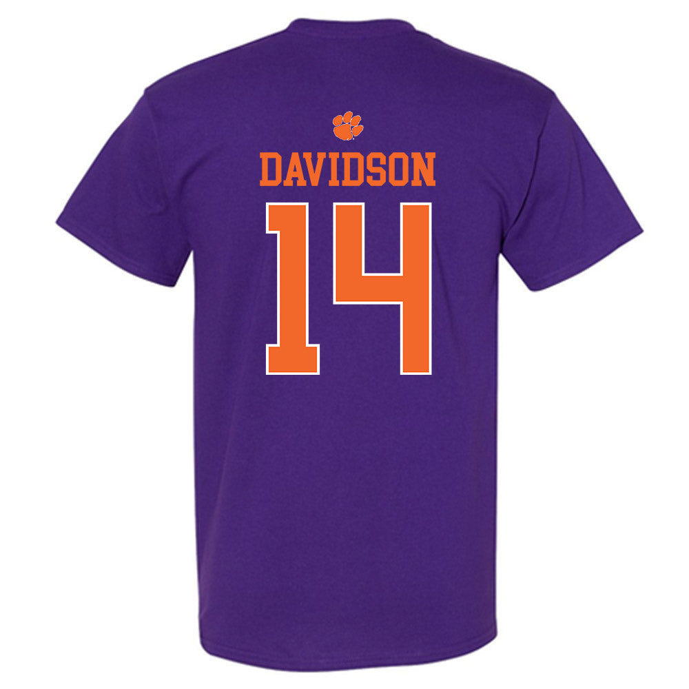 Clemson - NCAA Men's Basketball : Blake Davidson - Classic Shersey T-Shirt-1