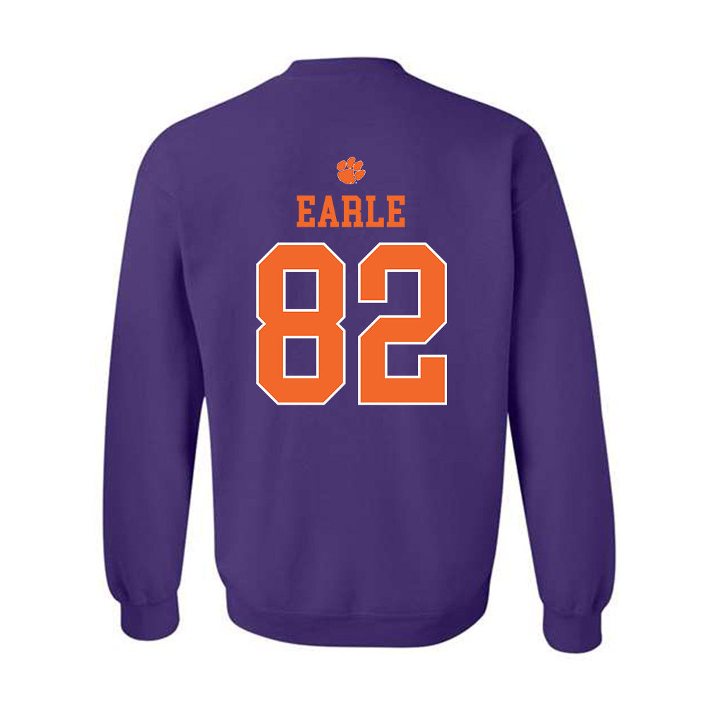 Clemson - NCAA Football : Sam Earle - Classic Shersey Crewneck Sweatshirt-1