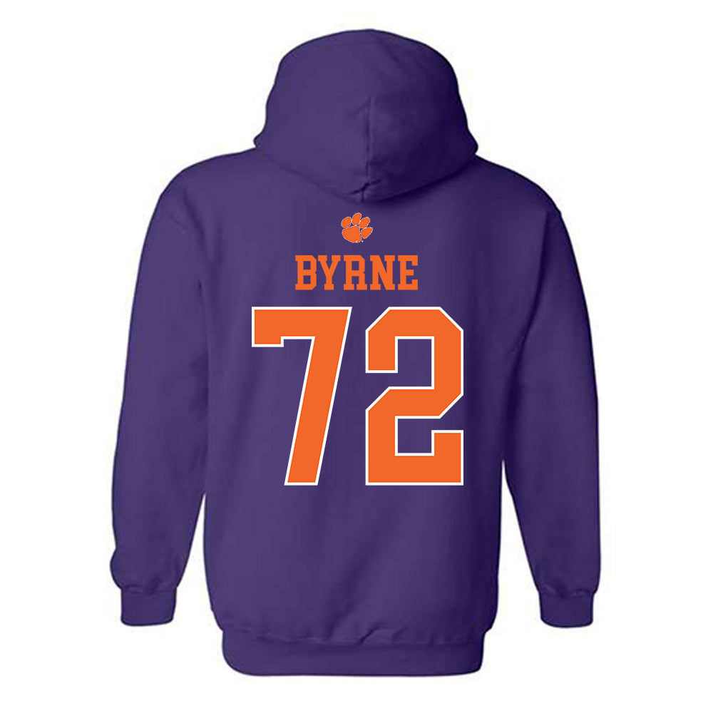 Clemson - NCAA Football : Rowan Byrne - Classic Shersey Hooded Sweatshirt-1