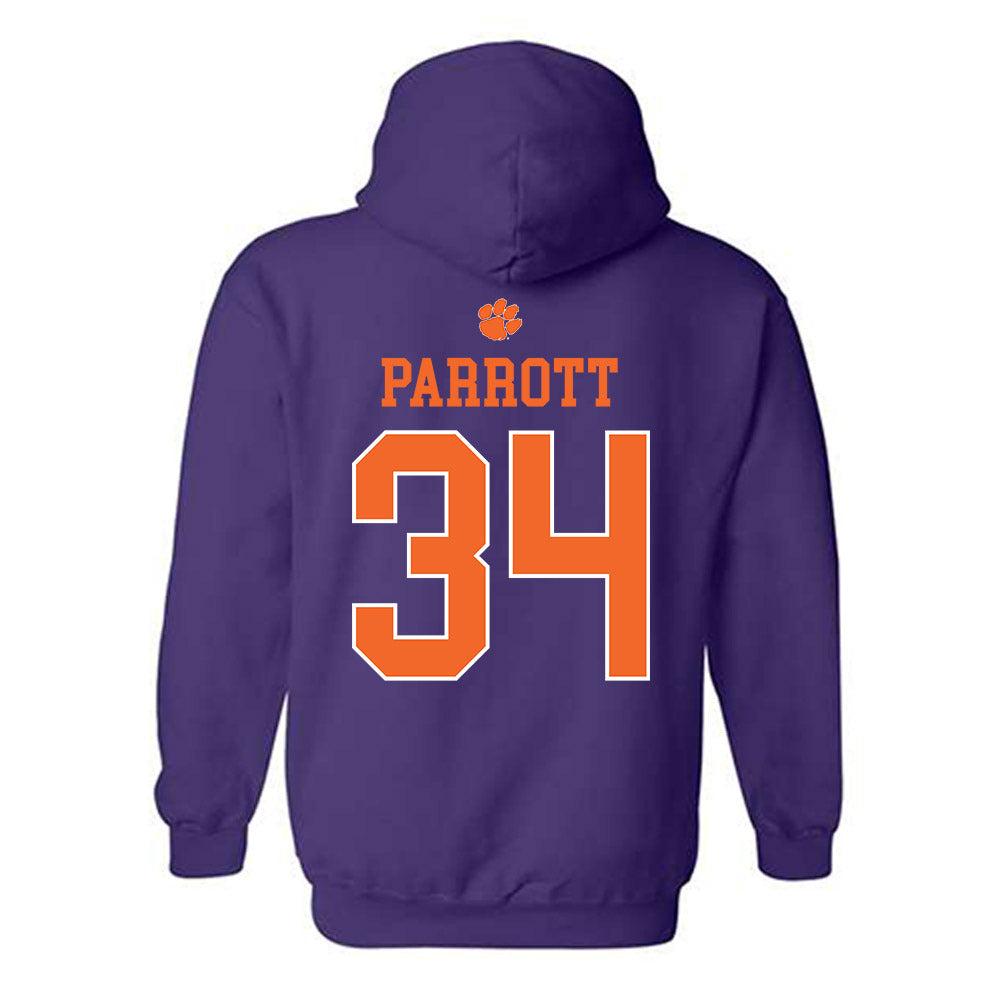 Clemson - NCAA Women's Soccer : Maddie Parrott - Classic Shersey Hooded Sweatshirt-1