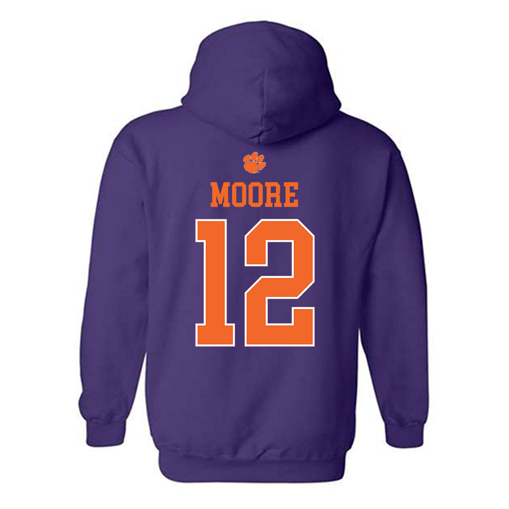 Clemson - NCAA Women's Basketball : Mia Moore - Classic Shersey Hooded Sweatshirt