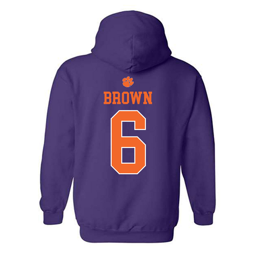Clemson - NCAA Football : Tyler Brown - Classic Shersey Hooded Sweatshirt-1