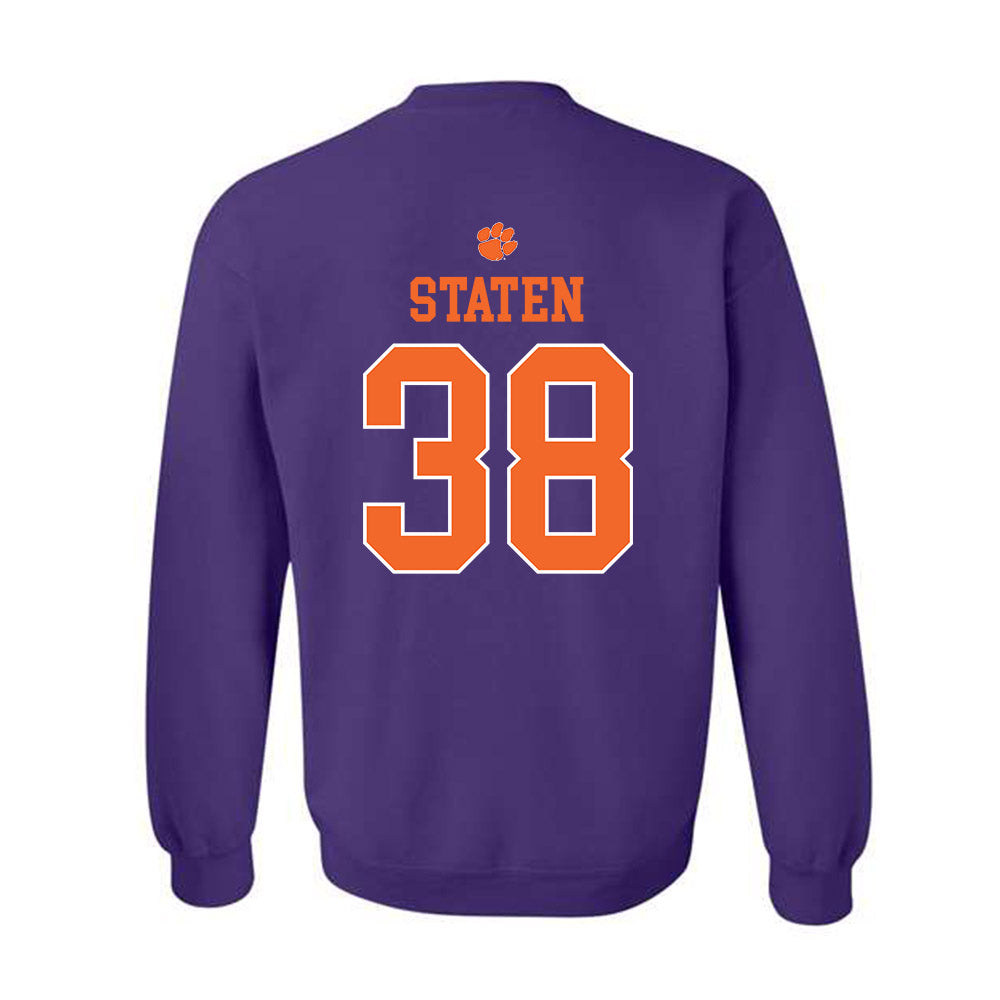 Clemson - NCAA Football : Dominic Staten - Classic Shersey Crewneck Sweatshirt-1