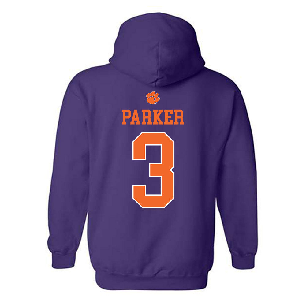 Clemson - NCAA Football : T.J. Parker - Classic Shersey Hooded Sweatshirt-1
