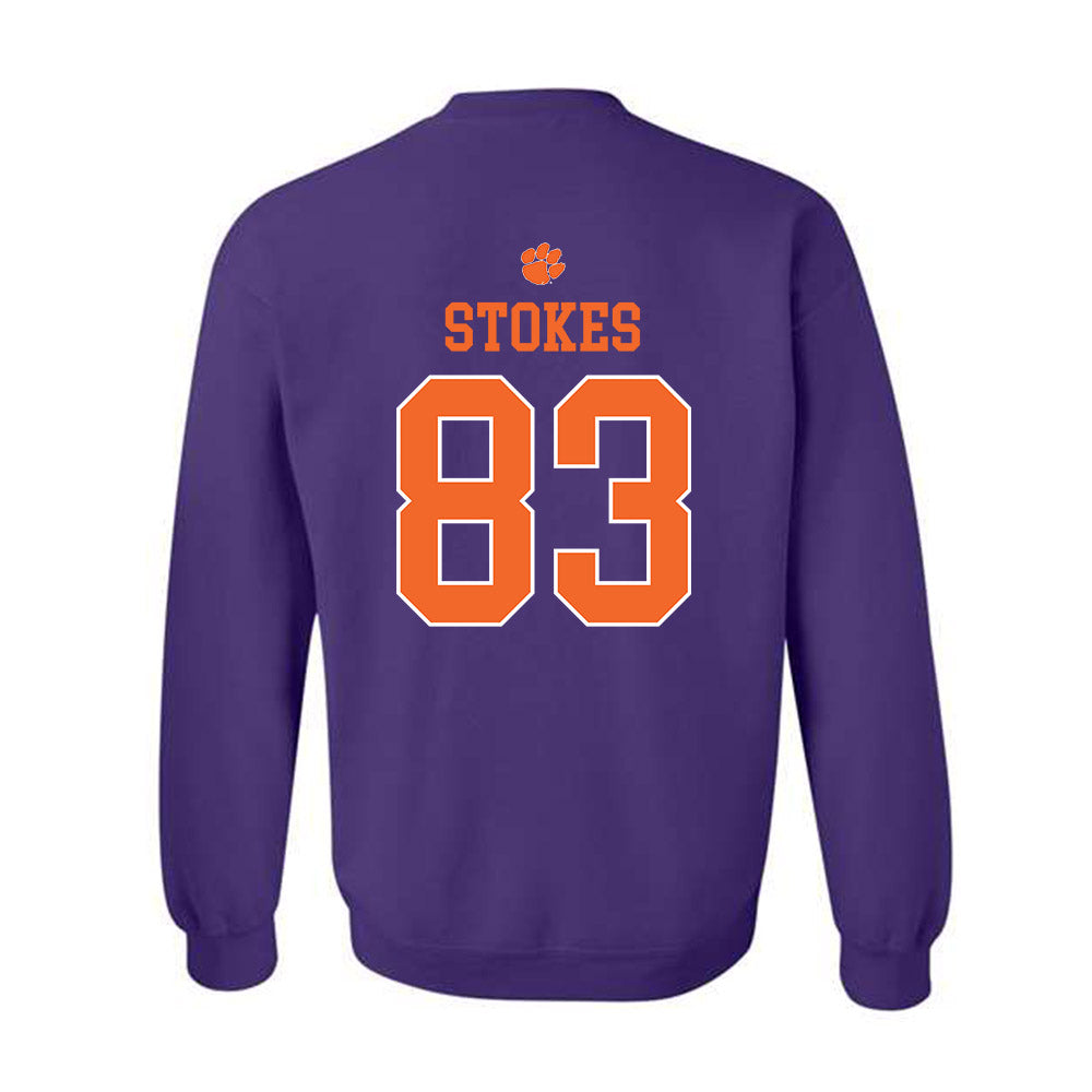 Clemson - NCAA Football : Ethan Stokes - Classic Shersey Crewneck Sweatshirt-1