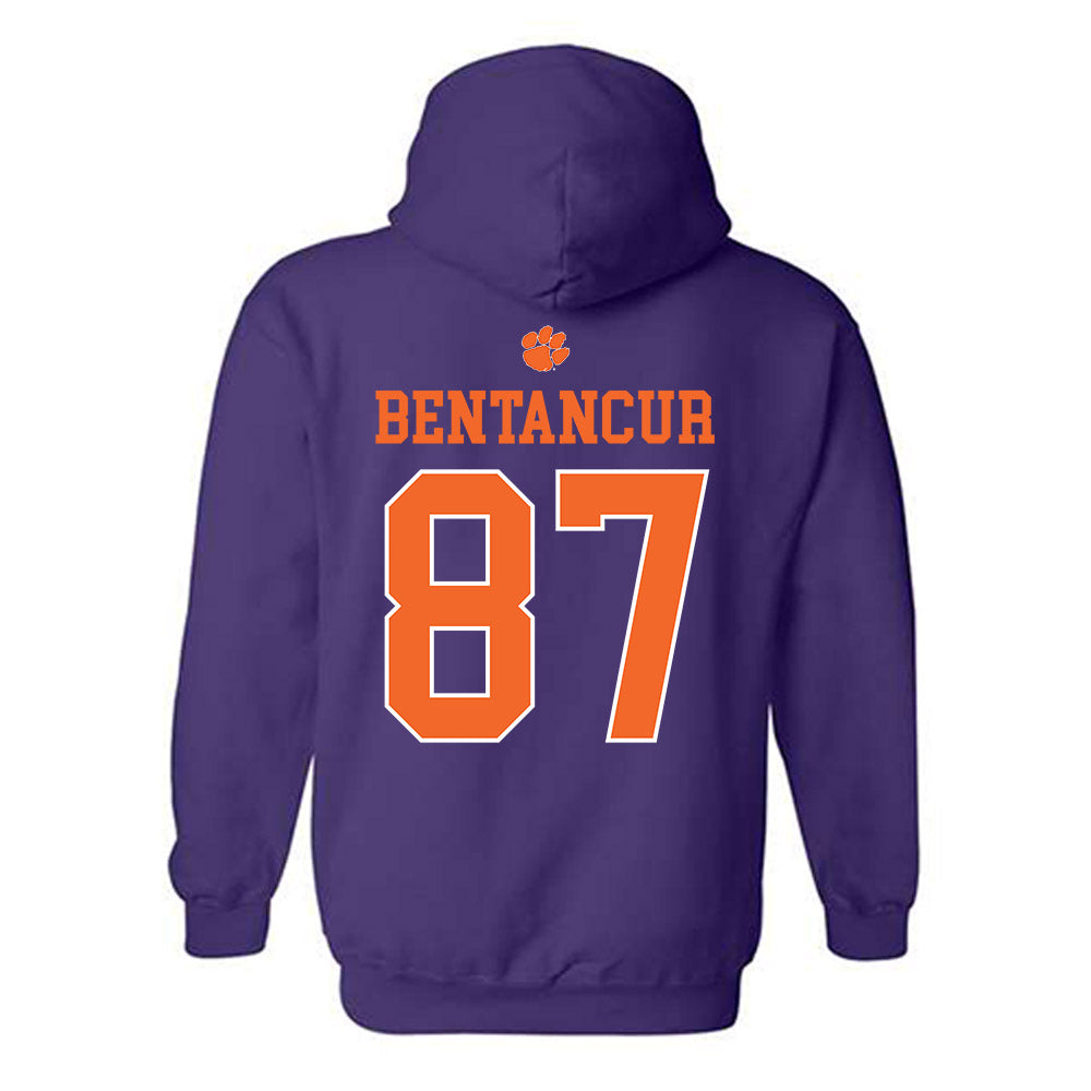 Clemson - NCAA Football : Christian Bentancur - Classic Shersey Hooded Sweatshirt-1