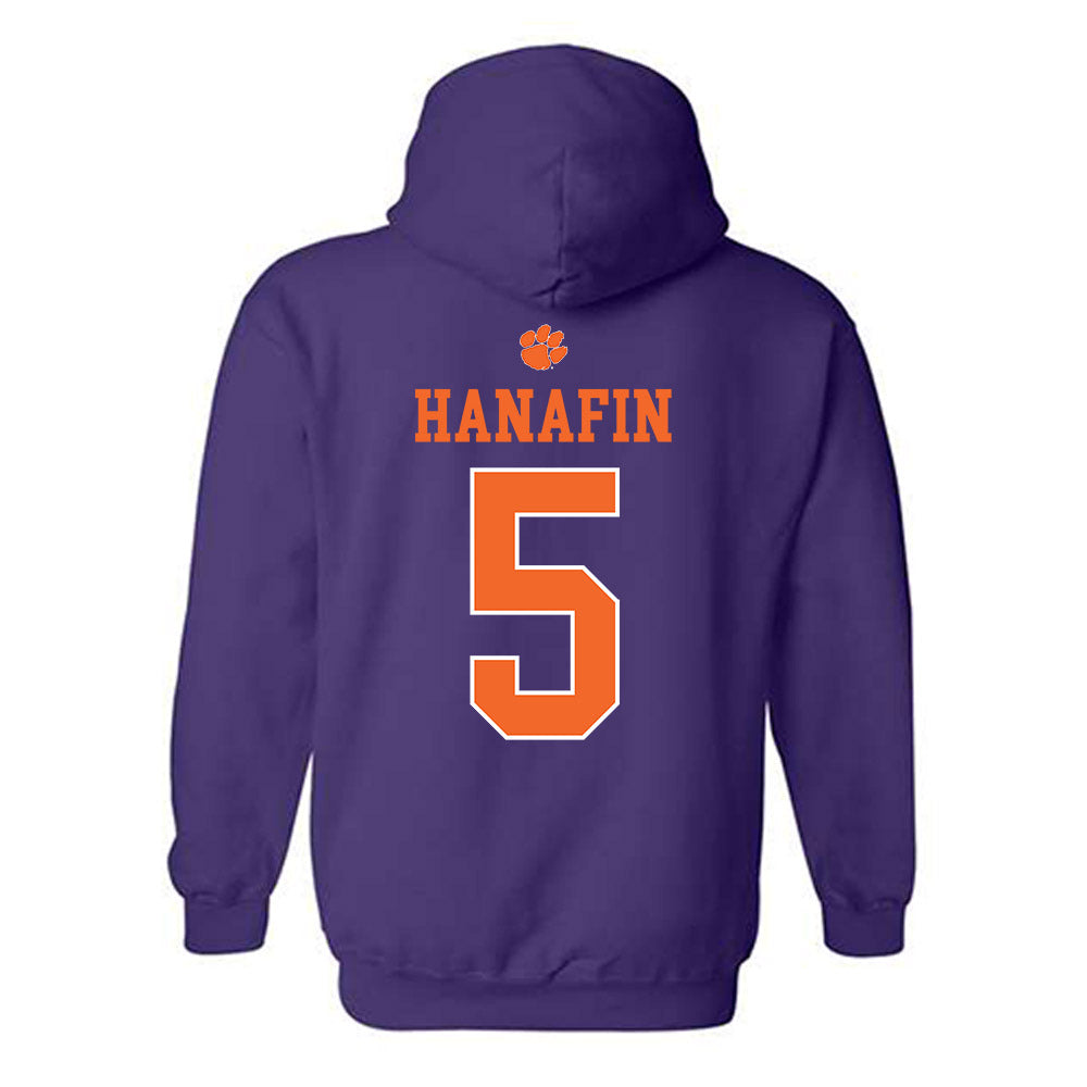 Clemson - NCAA Football : Ronan Hanafin - Classic Shersey Hooded Sweatshirt-1
