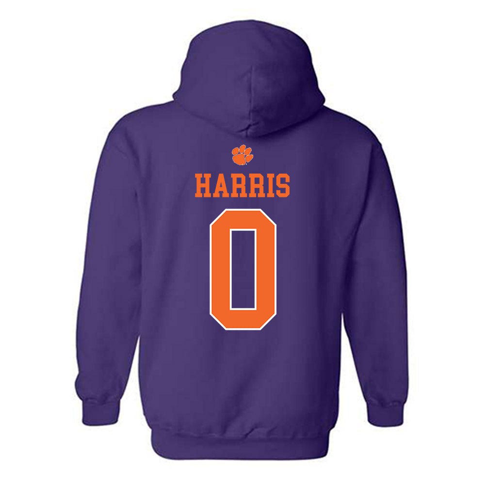 Clemson - NCAA Women's Basketball : Holland Harris - Classic Shersey Hooded Sweatshirt-1