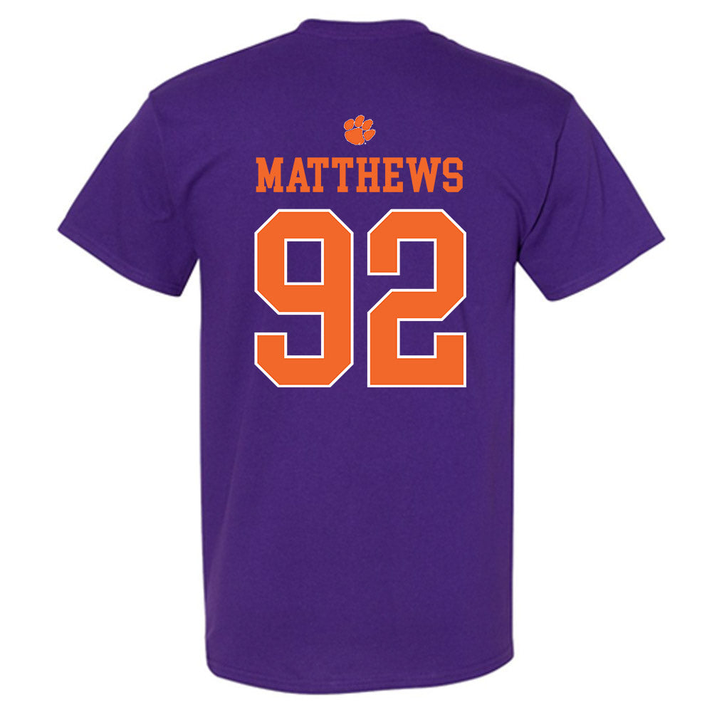 Clemson - NCAA Football : Levi Matthews - Classic Shersey T-Shirt-1
