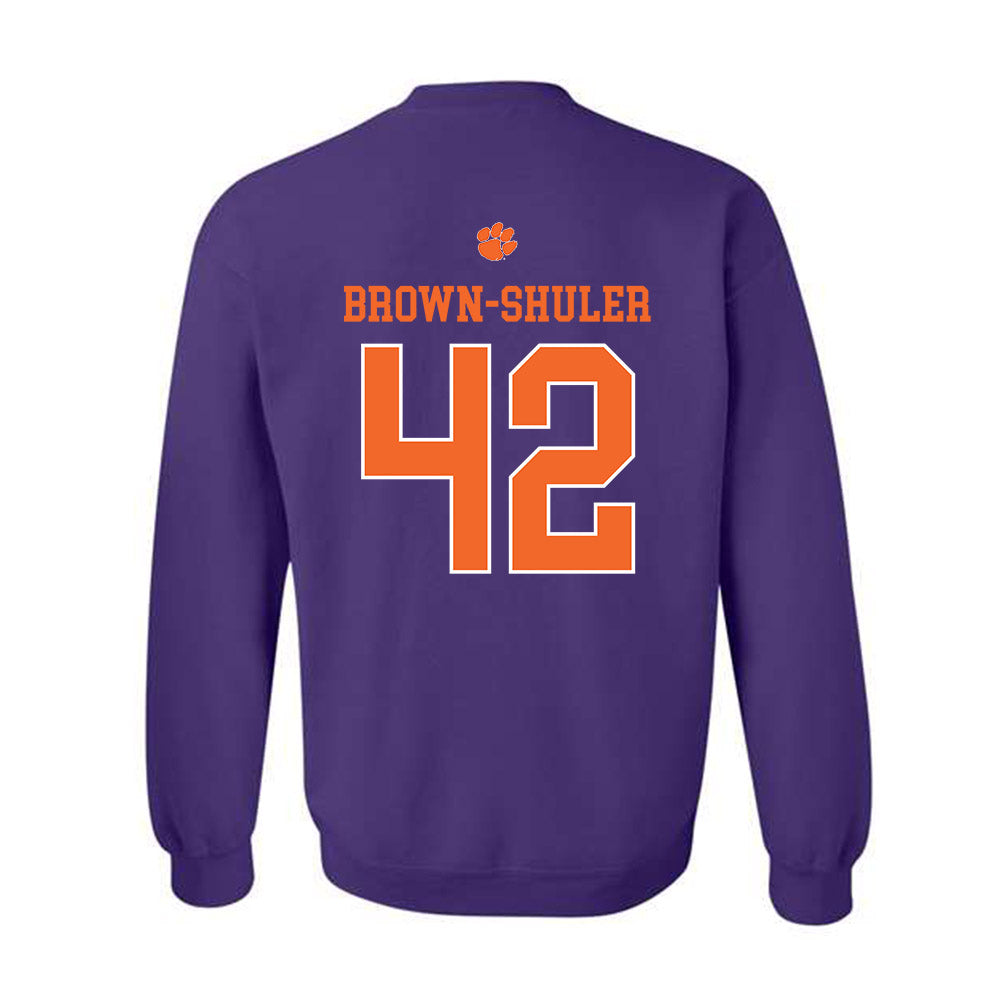 Clemson - NCAA Football : Hevin Brown-Shuler - Classic Shersey Crewneck Sweatshirt-1