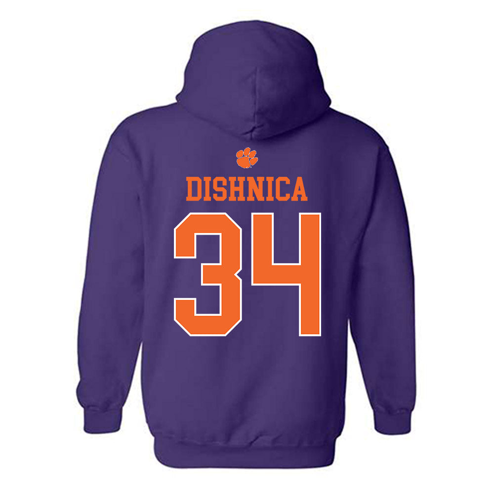 Clemson - NCAA Men's Soccer : Samir Dishnica - Classic Shersey Hooded Sweatshirt
