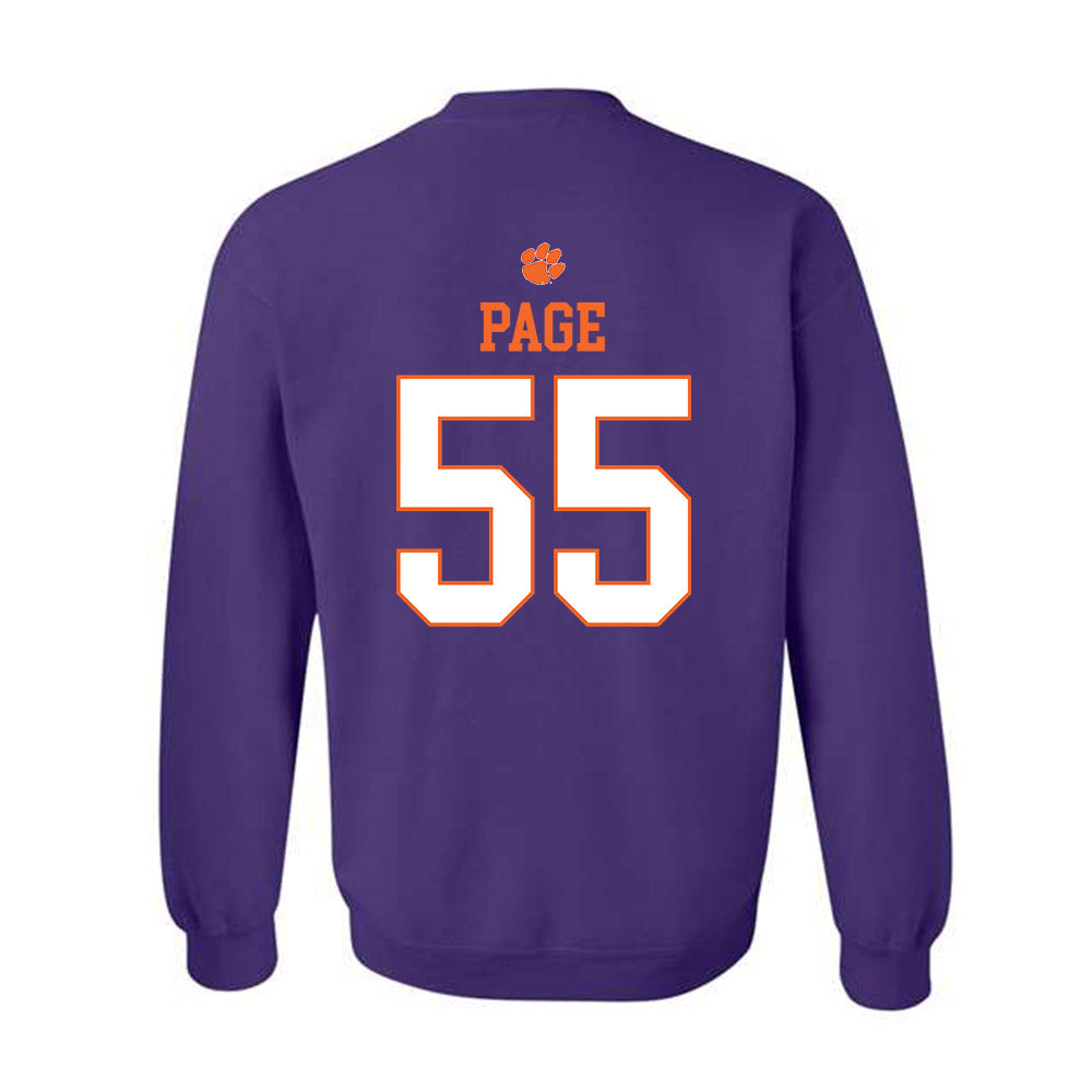 Clemson - NCAA Football : Payton Page - Classic Shersey Crewneck Sweatshirt