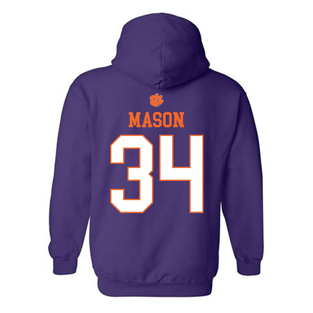 Clemson - NCAA Football : Armon Mason - Classic Shersey Hooded Sweatshirt-1