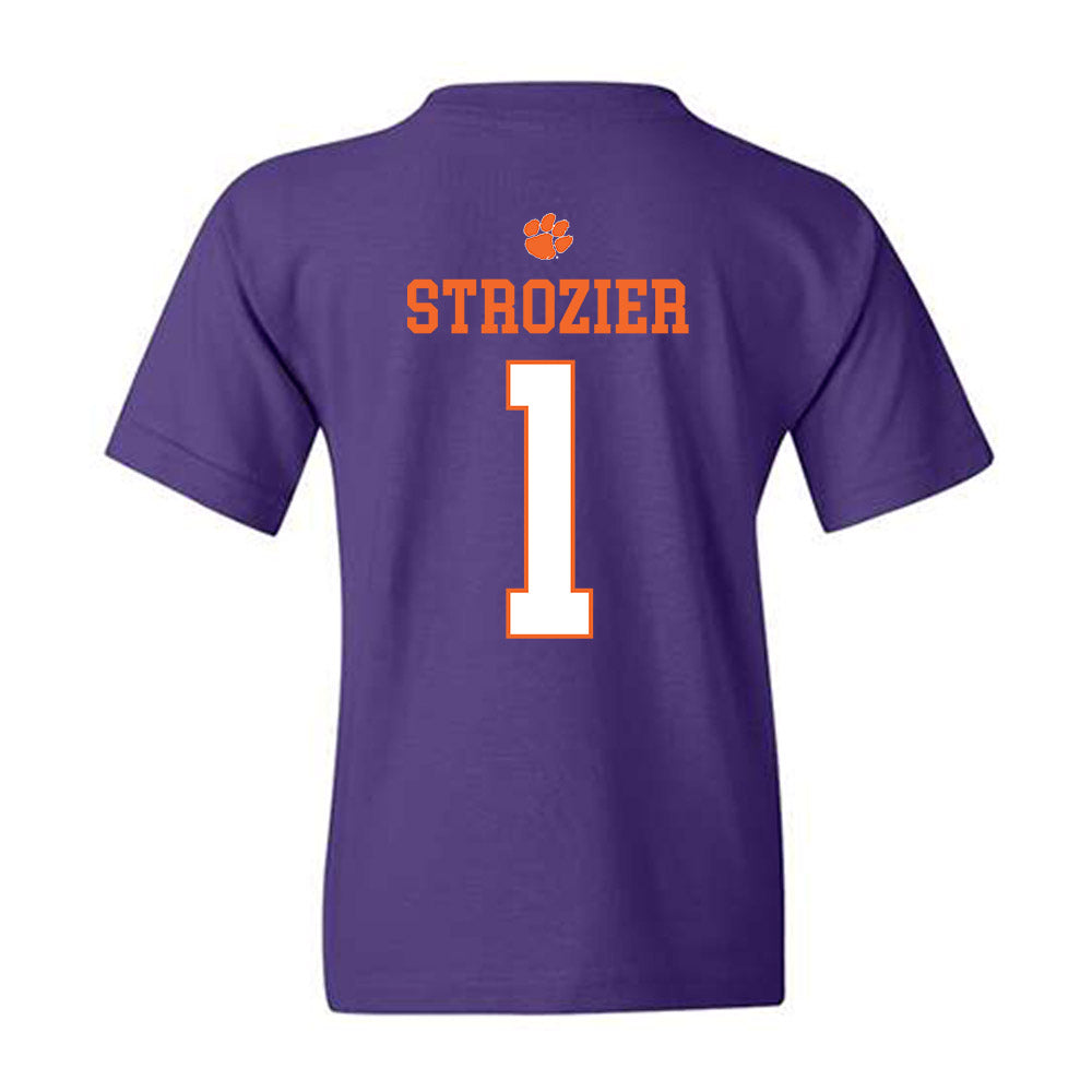 Clemson - NCAA Football : Branden Strozier - Classic Shersey Youth T-Shirt-1
