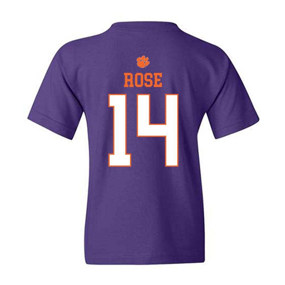 Clemson - NCAA Women's Basketball : Rachael Rose - Classic Shersey Youth T-Shirt-1