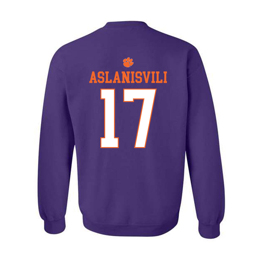 Clemson - NCAA Women's Tennis : Artemis Aslanisvili - Classic Shersey Crewneck Sweatshirt-1