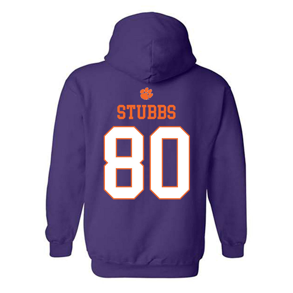 Clemson - NCAA Football : Luke Stubbs - Classic Shersey Hooded Sweatshirt-1