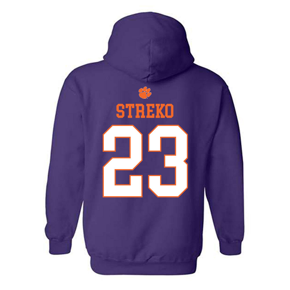 Clemson - NCAA Football : Peyton Streko - Classic Shersey Hooded Sweatshirt-1