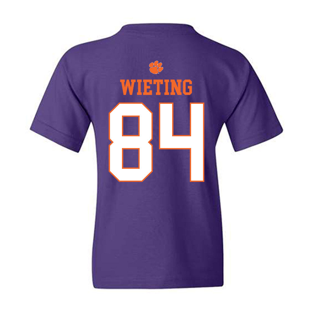 Clemson - NCAA Football : Avery Wieting - Classic Shersey Youth T-Shirt-1