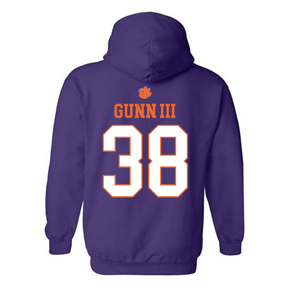 Clemson - NCAA Football : Robert Gunn III - Classic Shersey Hooded Sweatshirt-1