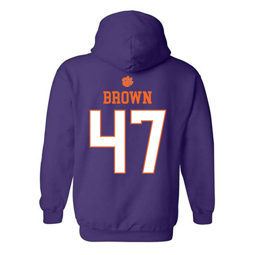 Clemson - NCAA Football : Sammy Brown - Classic Shersey Hooded Sweatshirt