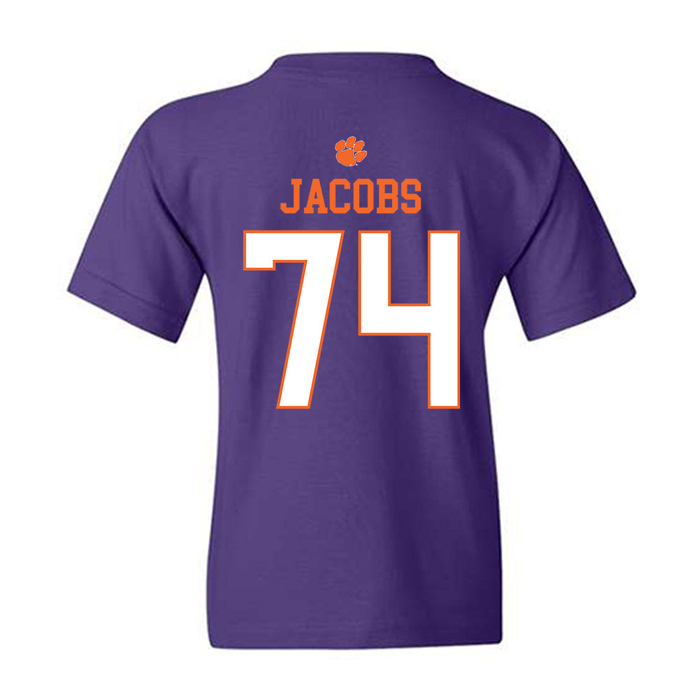 Clemson - NCAA Football : Brayden Jacobs - Classic Shersey Youth T-Shirt-1