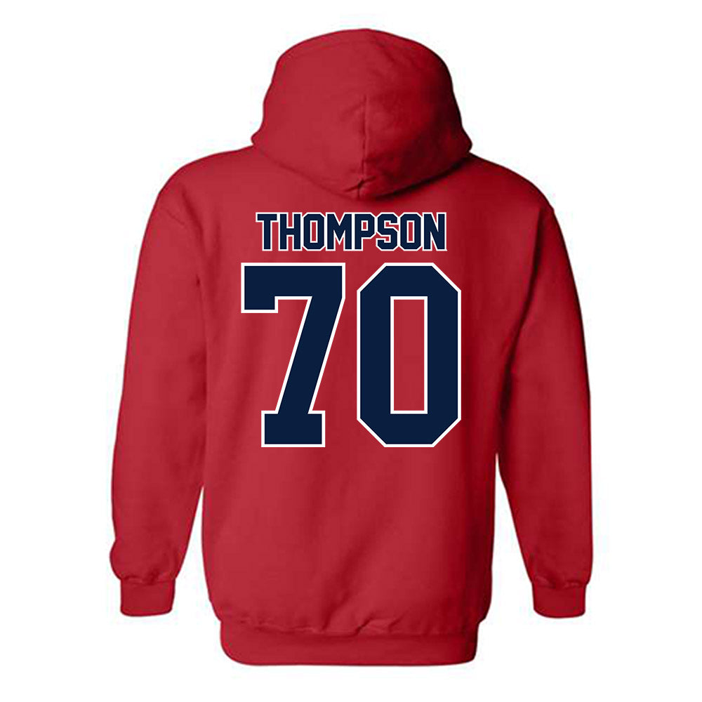 Robert Morris - NCAA Football : Dante Thompson - Classic Shersey Hooded Sweatshirt-1
