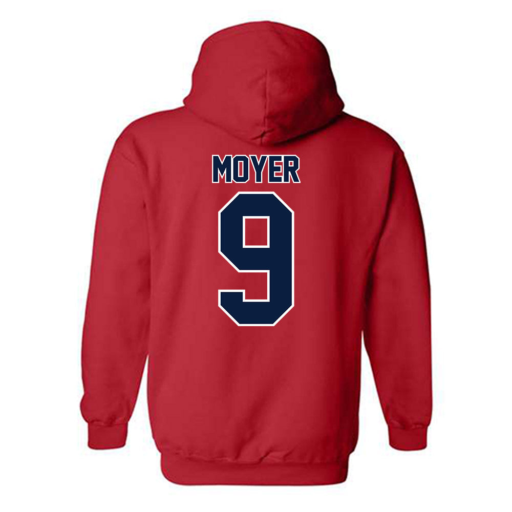 Robert Morris - NCAA Football : DJ Moyer - Classic Shersey Hooded Sweatshirt-1