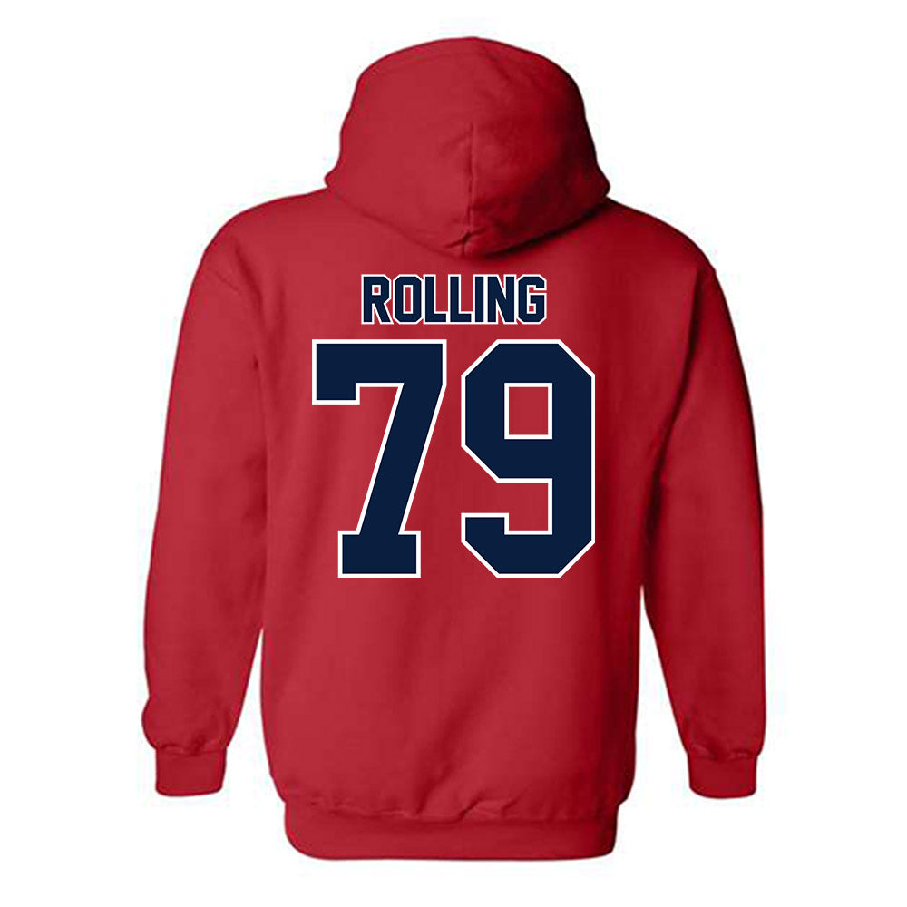 Robert Morris - NCAA Football : Jaden Rolling - Classic Shersey Hooded Sweatshirt-1