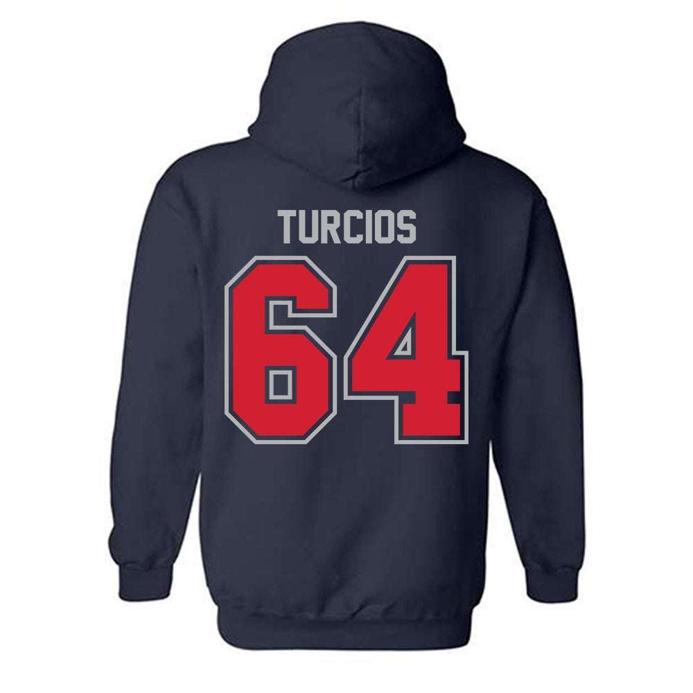 Robert Morris - NCAA Football : Diego Turcios - Classic Shersey Hooded Sweatshirt