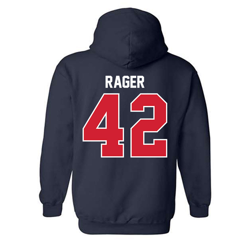 Robert Morris - NCAA Football : Carson Rager - Classic Fashion Shersey Hooded Sweatshirt-1