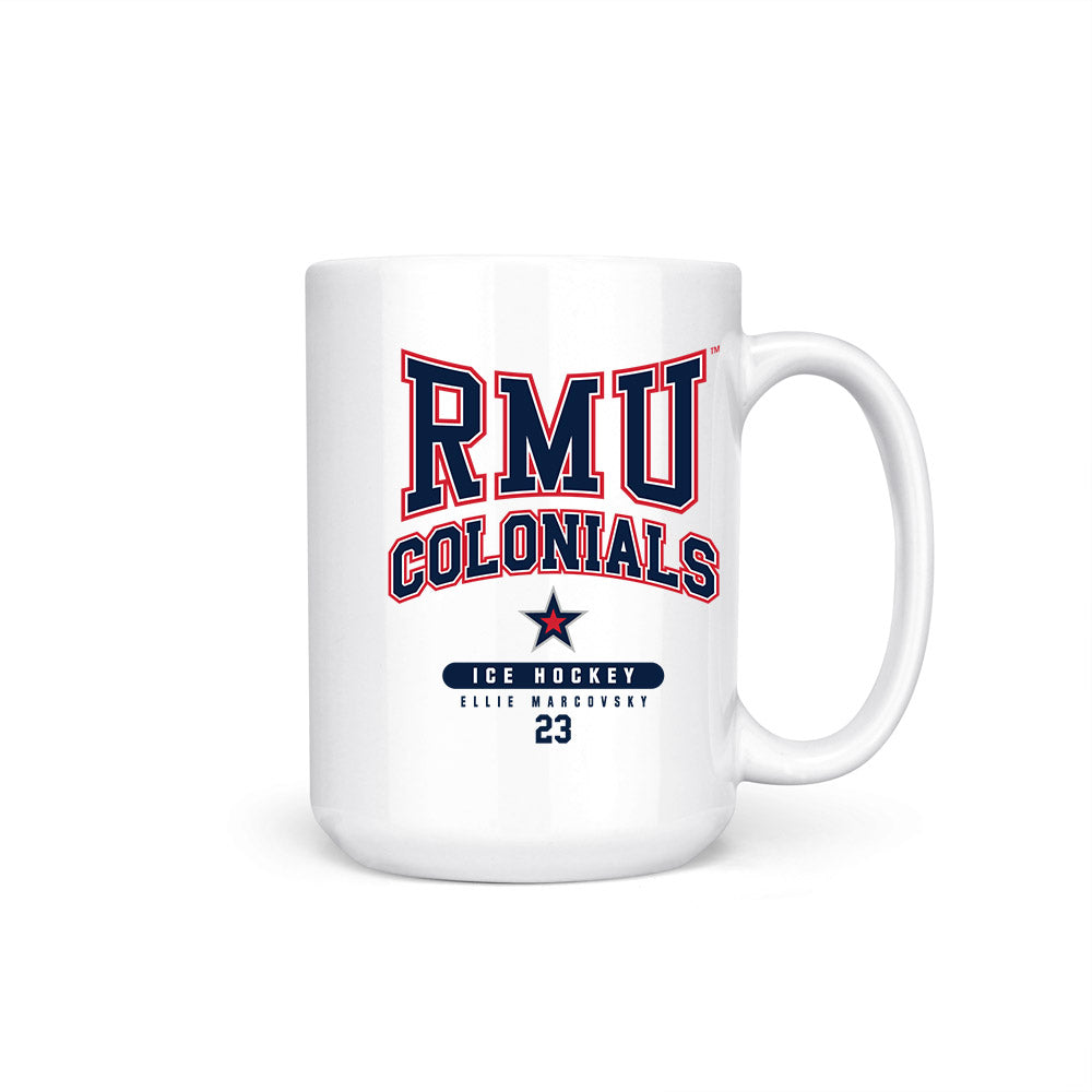 Robert Morris - NCAA Women's Ice Hockey : Ellie Marcovsky - Coffee Mug-0