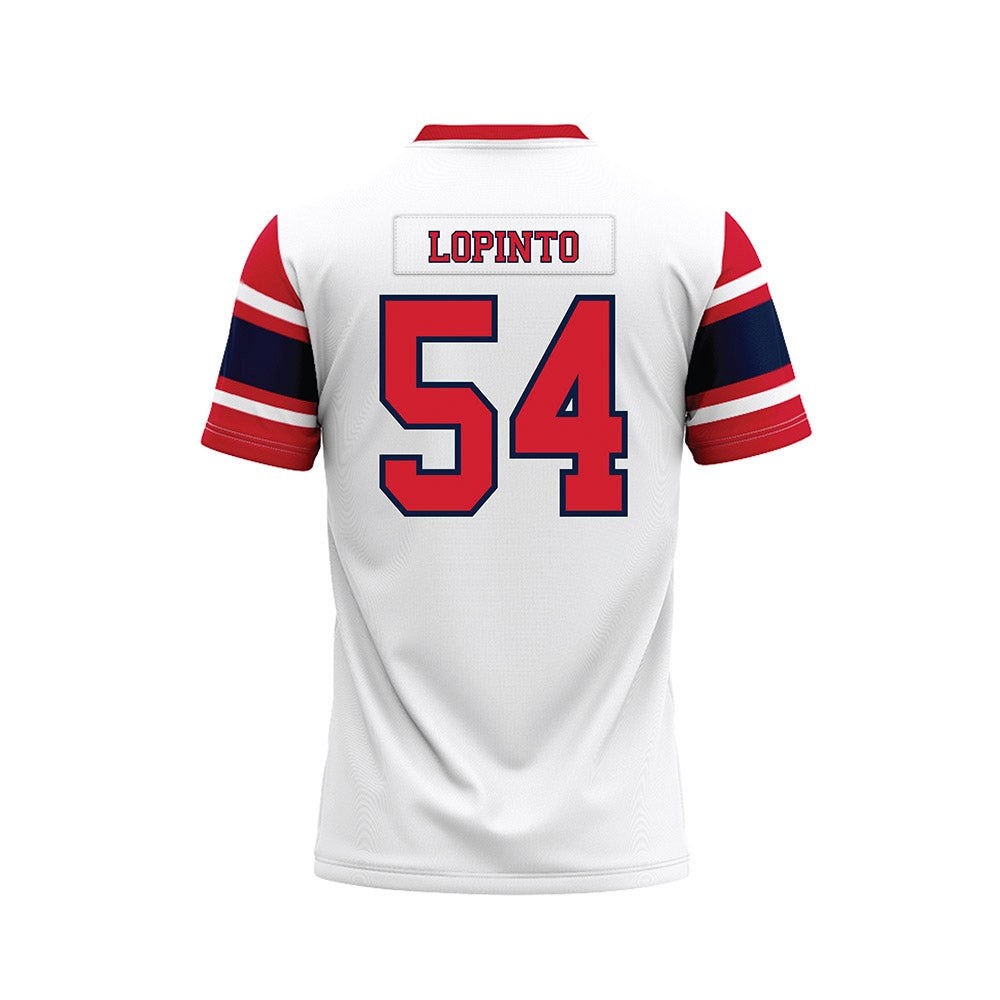 Robert Morris - NCAA Football : Jake Lopinto - White Football Jersey-1