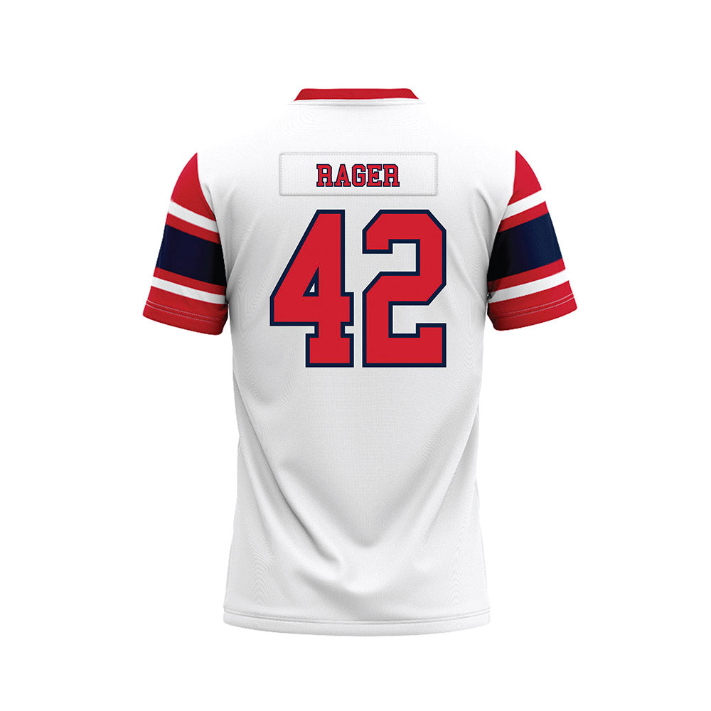 Robert Morris - NCAA Football : Carson Rager - White Football Jersey-1