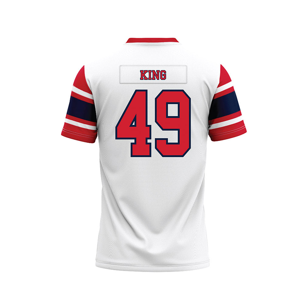 Robert Morris - NCAA Football : Logan King - White Football Jersey-1