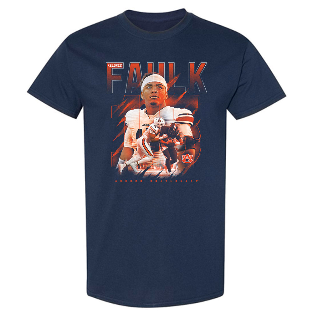 Auburn - NCAA Football : Keldric Faulk - T-Shirt Player Collage